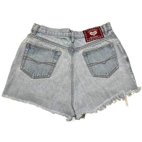 Vintage Gitano 80's 90's High Rise Denim Mom Jean Shorts 13/14 100% Cotton 28" - Picture 1 of 5